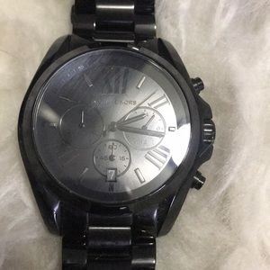 All black Michael Kors men’s large watch